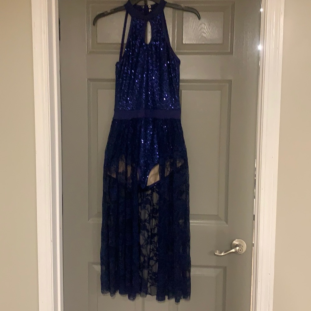 Navy blue weissman dance lyrical dance costume